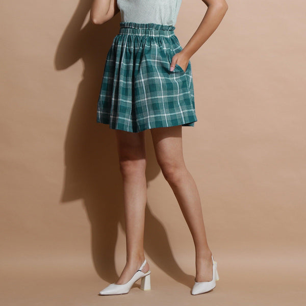 Tulle Check Skirt - Women's Skirts | Kaotiko